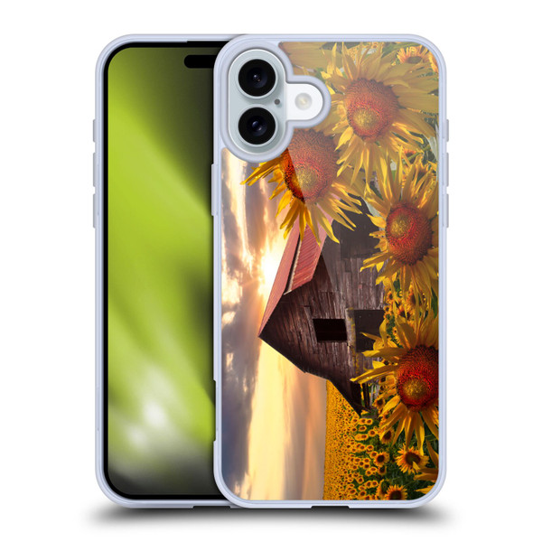 Celebrate Life Gallery Florals Sunflower Dance Soft Gel Case for Apple iPhone 16 Plus