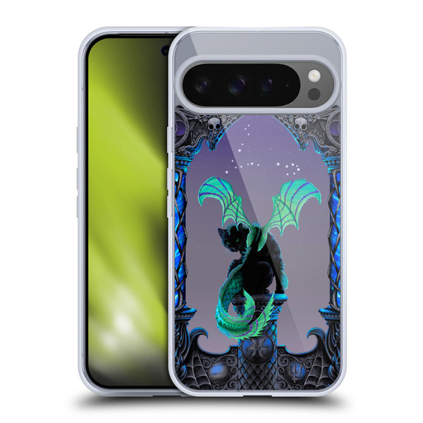 Stanley Morrison Dragons 2 Gothic Winged Cat Soft Gel Case for Google Pixel 9 Pro XL