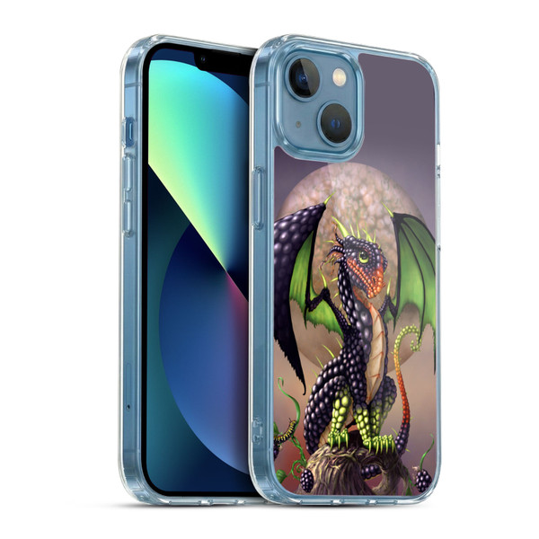 Stanley Morrison Dragons 3 Berry Garden Soft Gel Case for Apple iPhone 13 Mini & MagSafe