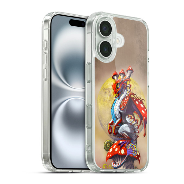 Stanley Morrison Dragons 3 Mushroom Garden Soft Gel Case for Apple iPhone 16 & MagSafe