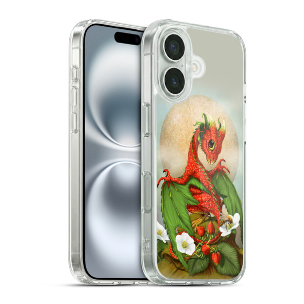 Stanley Morrison Dragons 3 Strawberry Garden Soft Gel Case for Apple iPhone 16 & MagSafe