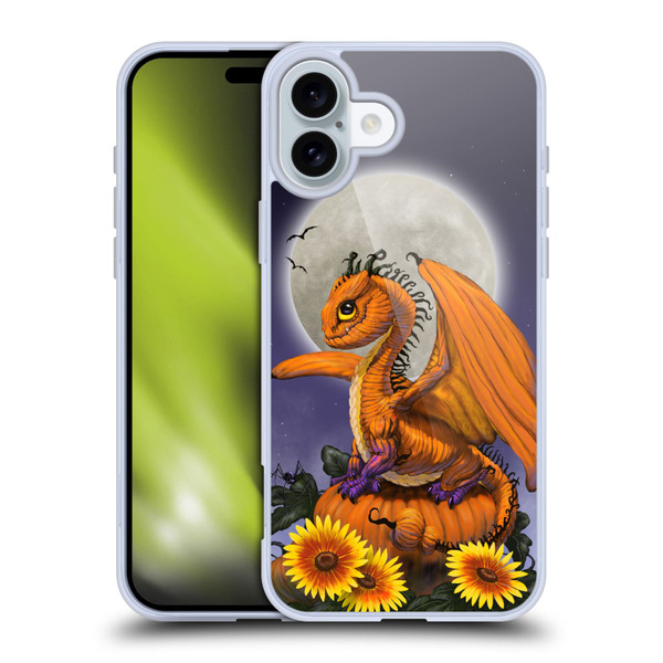Stanley Morrison Dragons 3 Halloween Pumpkin Soft Gel Case for Apple iPhone 16 Plus