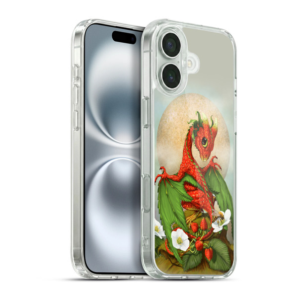 Stanley Morrison Dragons 3 Strawberry Garden Soft Gel Case for Apple iPhone 16 Plus & MagSafe