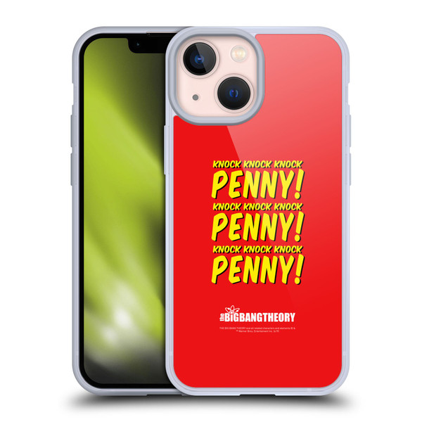 The Big Bang Theory Iconic Sheldon Knock Soft Gel Case for Apple iPhone 13 Mini