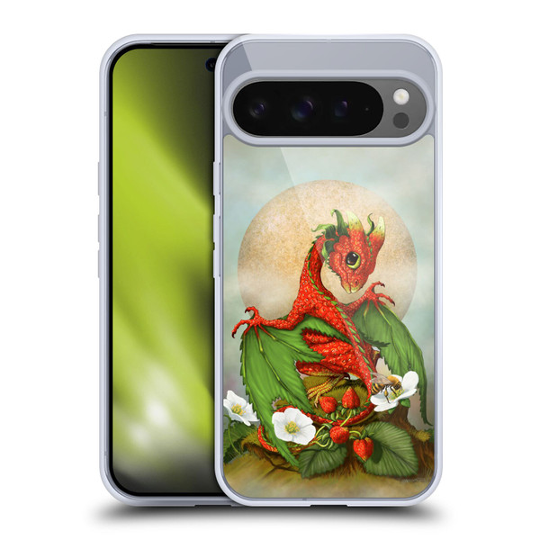 Stanley Morrison Dragons 3 Strawberry Garden Soft Gel Case for Google Pixel 9 Pro XL
