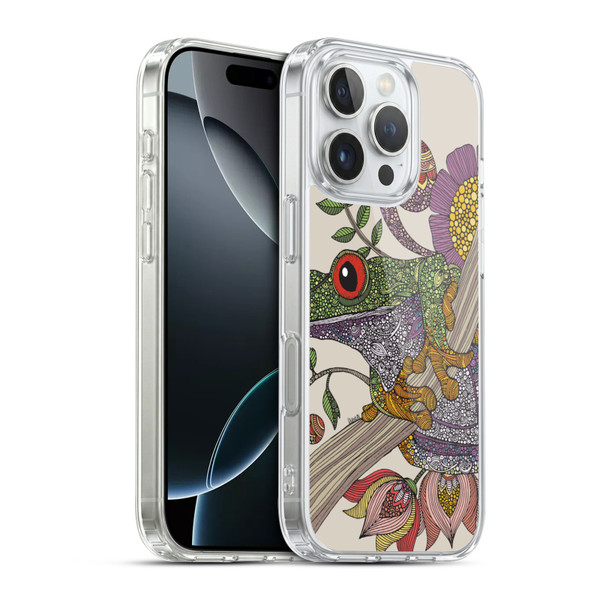 Valentina Animals And Floral Frog Soft Gel Case for Apple iPhone 16 Pro & MagSafe