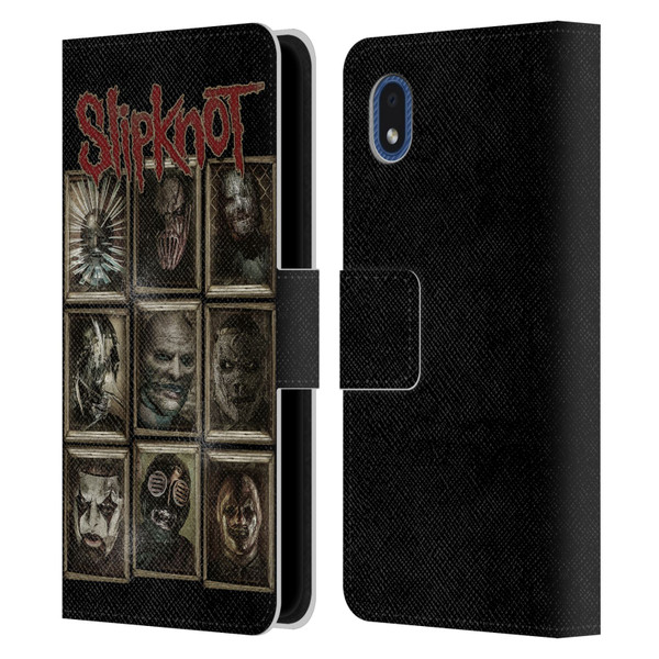 Slipknot Key Art Covered Faces Leather Book Wallet Case Cover For Samsung Galaxy A01 Core (2020)