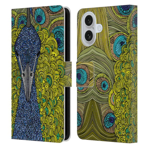 Valentina Birds The Peacock Leather Book Wallet Case Cover For Apple iPhone 16