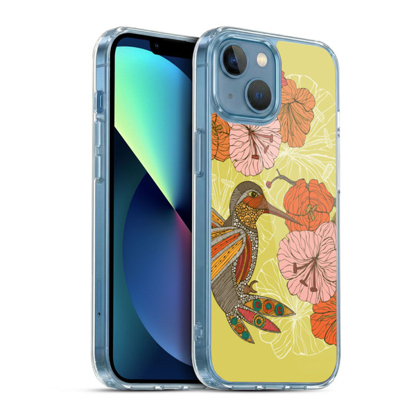 Valentina Birds Hummingbird Flower Soft Gel Case for Apple iPhone 13 Mini & MagSafe
