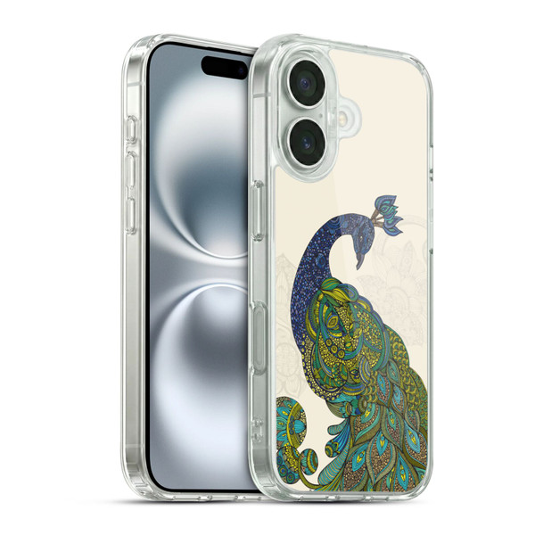 Valentina Birds Peacock Tail Soft Gel Case for Apple iPhone 16 & MagSafe