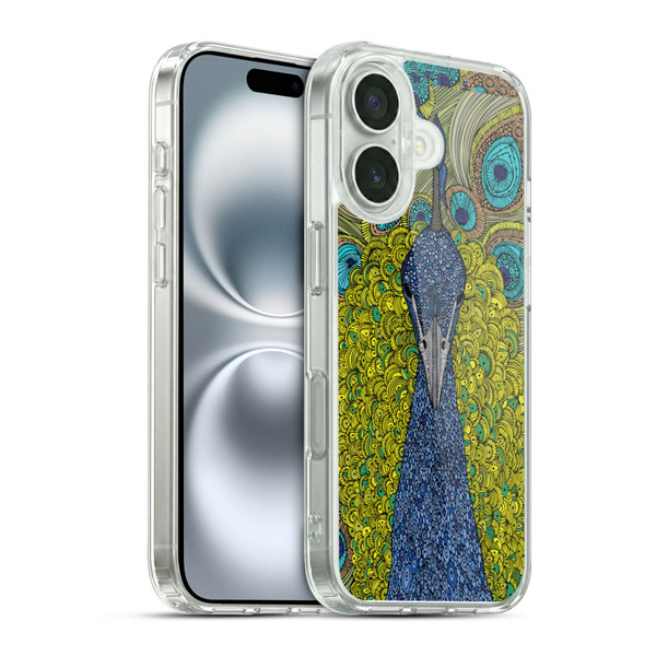 Valentina Birds The Peacock Soft Gel Case for Apple iPhone 16 & MagSafe