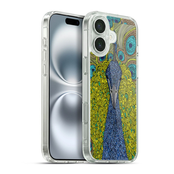 Valentina Birds The Peacock Soft Gel Case for Apple iPhone 16 Plus & MagSafe