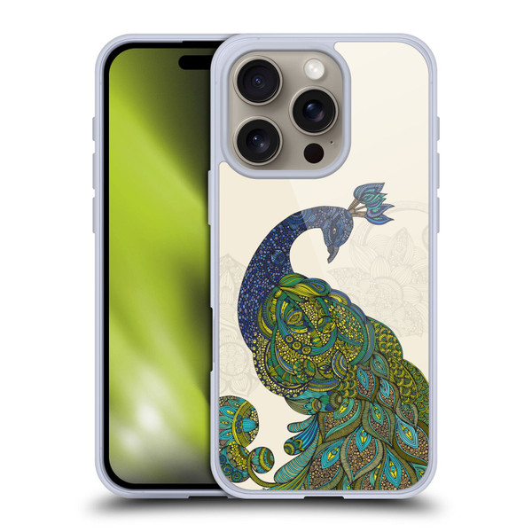 Valentina Birds Peacock Tail Soft Gel Case for Apple iPhone 16 Pro