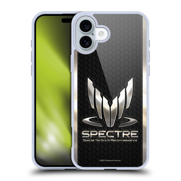 EA Bioware Mass Effect 3 Badges And Logos Spectre Soft Gel Case for Apple iPhone 16 Plus