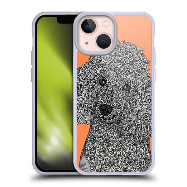 Valentina Dogs Poodle Soft Gel Case for Apple iPhone 13 Mini