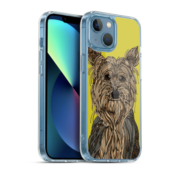 Valentina Dogs Yorkshire Terrier Soft Gel Case for Apple iPhone 13 Mini & MagSafe