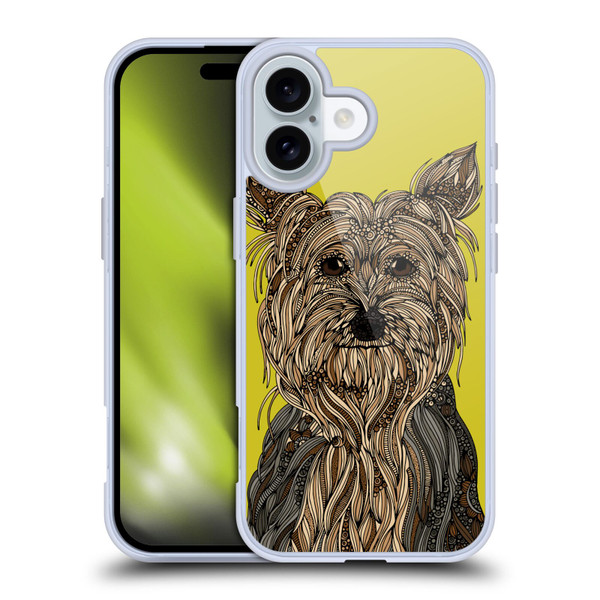 Valentina Dogs Yorkshire Terrier Soft Gel Case for Apple iPhone 16