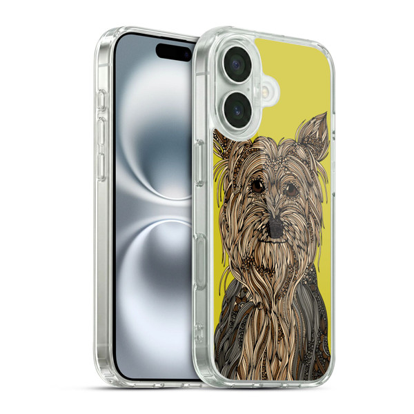 Valentina Dogs Yorkshire Terrier Soft Gel Case for Apple iPhone 16 & MagSafe