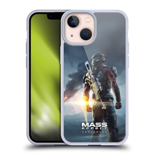 EA Bioware Mass Effect Andromeda Graphics Key Art Super Deluxe 2017 Soft Gel Case for Apple iPhone 13 Mini