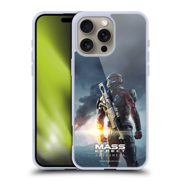 EA Bioware Mass Effect Andromeda Graphics Key Art Super Deluxe 2017 Soft Gel Case for Apple iPhone 16 Pro Max