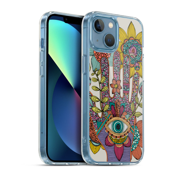 Valentina Symbols Illustration Hamsa Soft Gel Case for Apple iPhone 13 Mini & MagSafe