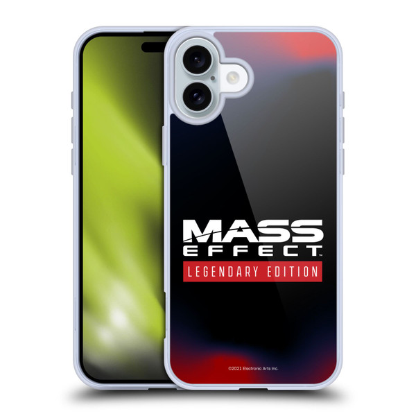 EA Bioware Mass Effect Legendary Graphics Logo Soft Gel Case for Apple iPhone 16 Plus