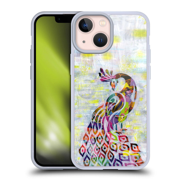 Artpoptart Animals Peacock Soft Gel Case for Apple iPhone 13 Mini