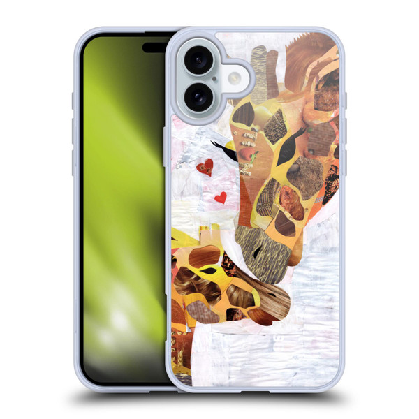 Artpoptart Animals Sweet Giraffes Soft Gel Case for Apple iPhone 16 Plus