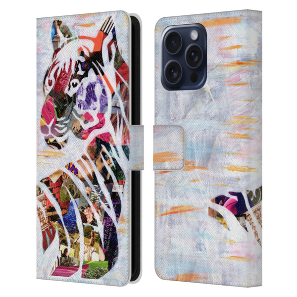 Artpoptart Animals Tiger Leather Book Wallet Case Cover For Apple iPhone 16 Pro Max