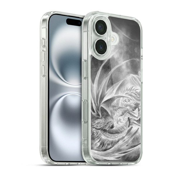 Ruth Thompson Dragons Silver Ice Soft Gel Case for Apple iPhone 16 & MagSafe