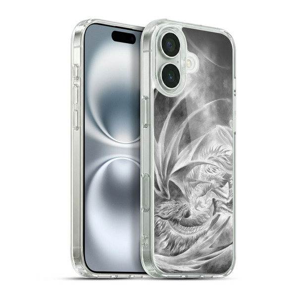 Ruth Thompson Dragons Silver Ice Soft Gel Case for Apple iPhone 16 Plus & MagSafe