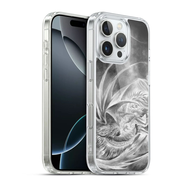 Ruth Thompson Dragons Silver Ice Soft Gel Case for Apple iPhone 16 Pro & MagSafe