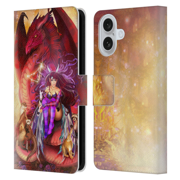 Ruth Thompson Dragons Capricorn Leather Book Wallet Case Cover For Apple iPhone 16