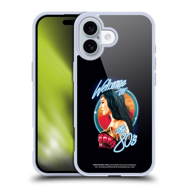 Wonder Woman 1984 80's Graphics Welcome Soft Gel Case for Apple iPhone 16