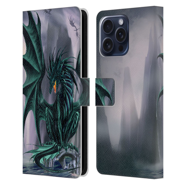 Ruth Thompson Dragons Jade Leather Book Wallet Case Cover For Apple iPhone 16 Pro Max