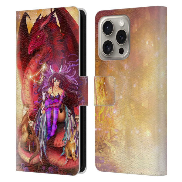 Ruth Thompson Dragons Capricorn Leather Book Wallet Case Cover For Apple iPhone 16 Pro