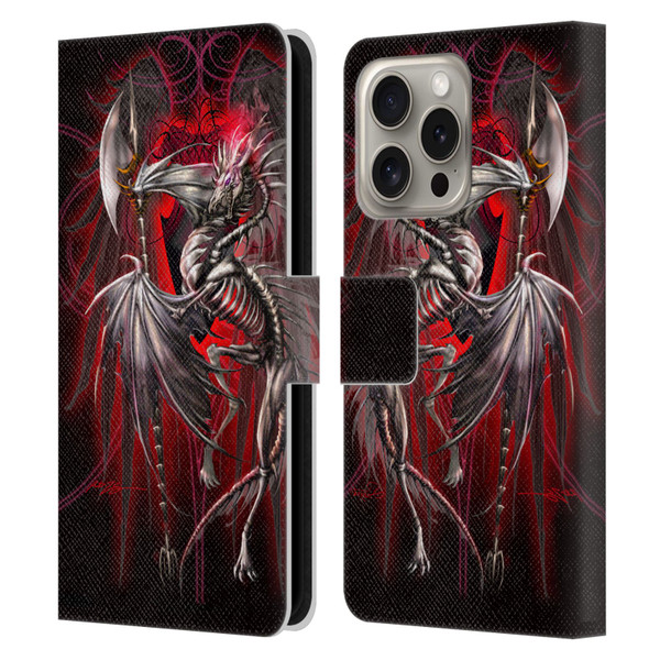 Ruth Thompson Dragons Lichblade Leather Book Wallet Case Cover For Apple iPhone 16 Pro