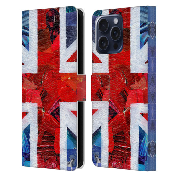 Artpoptart Flags Union Jack Leather Book Wallet Case Cover For Apple iPhone 16 Pro Max