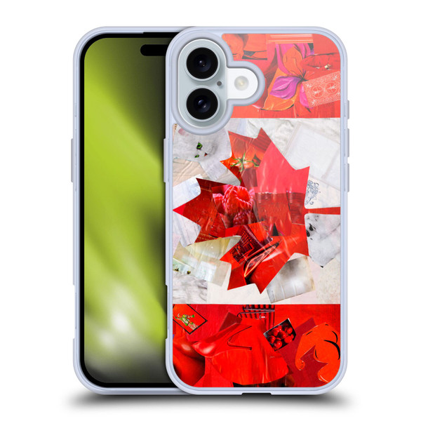 Artpoptart Flags Canada Soft Gel Case for Apple iPhone 16 & MagSafe