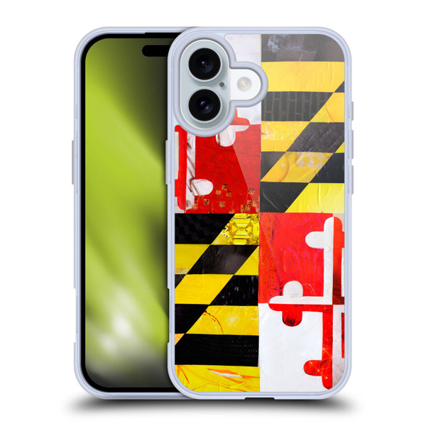 Artpoptart Flags Maryland Soft Gel Case for Apple iPhone 16