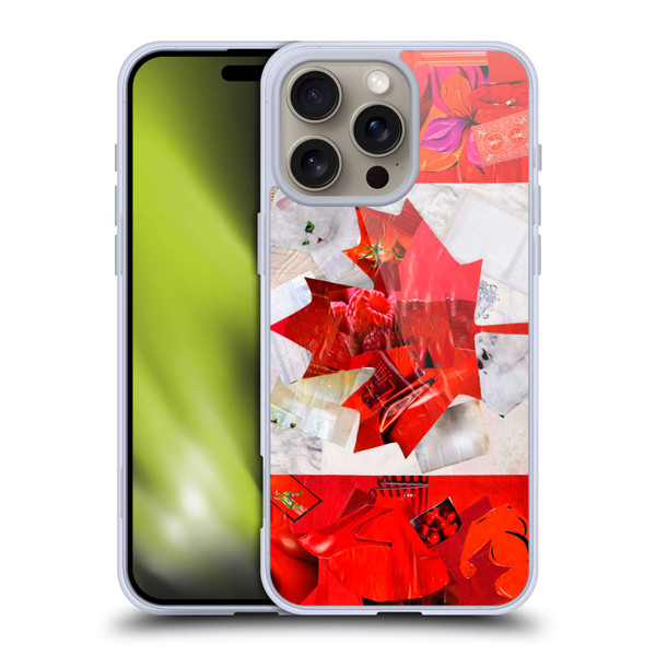 Artpoptart Flags Canada Soft Gel Case for Apple iPhone 16 Pro Max