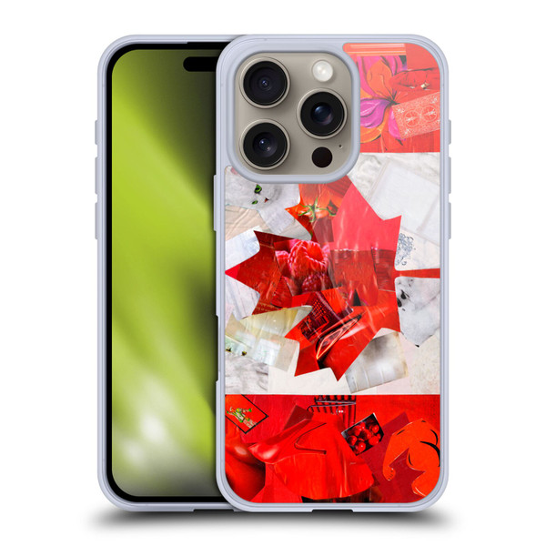 Artpoptart Flags Canada Soft Gel Case for Apple iPhone 16 Pro & MagSafe