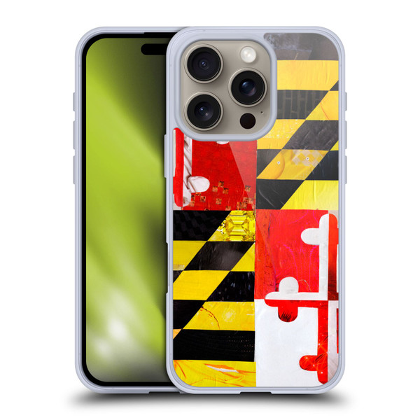 Artpoptart Flags Maryland Soft Gel Case for Apple iPhone 16 Pro & MagSafe