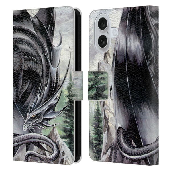 Ruth Thompson Dragons 2 Morning Stretch Leather Book Wallet Case Cover For Apple iPhone 16
