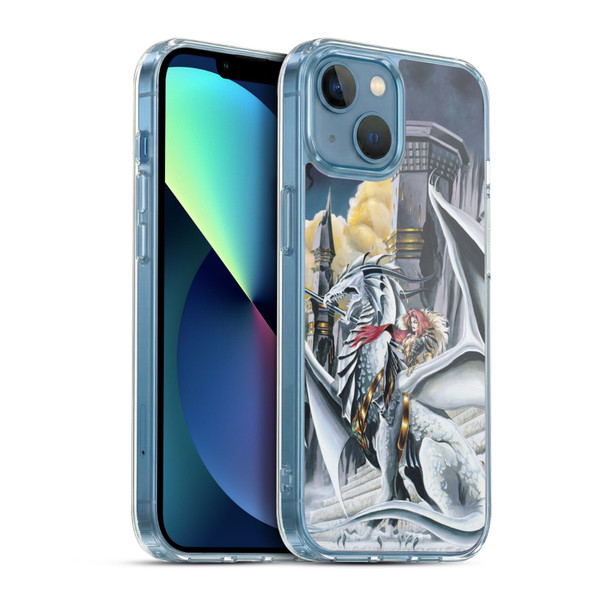 Ruth Thompson Dragons 2 Warring Tribes Soft Gel Case for Apple iPhone 13 Mini & MagSafe