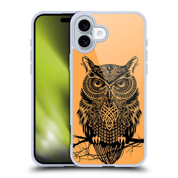 Rachel Caldwell Animals 3 Owl 2 Soft Gel Case for Apple iPhone 16 Plus