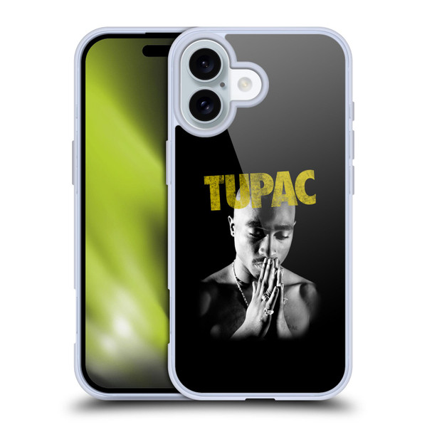 Tupac Shakur Key Art Golden Soft Gel Case for Apple iPhone 16