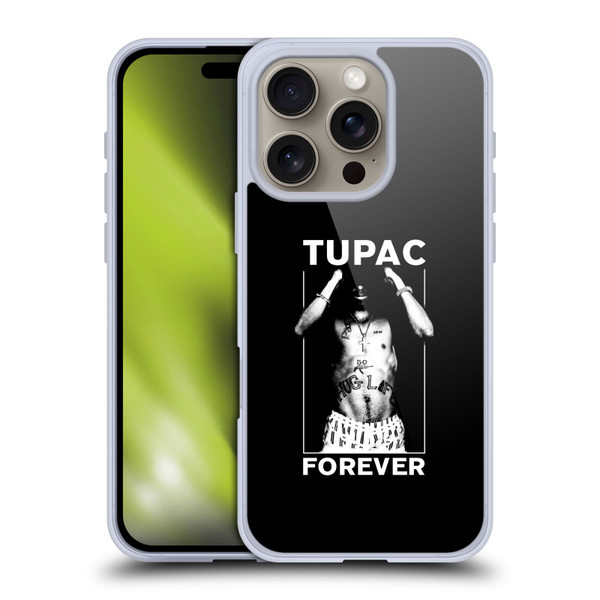 Tupac Shakur Key Art Forever Soft Gel Case for Apple iPhone 16 Pro