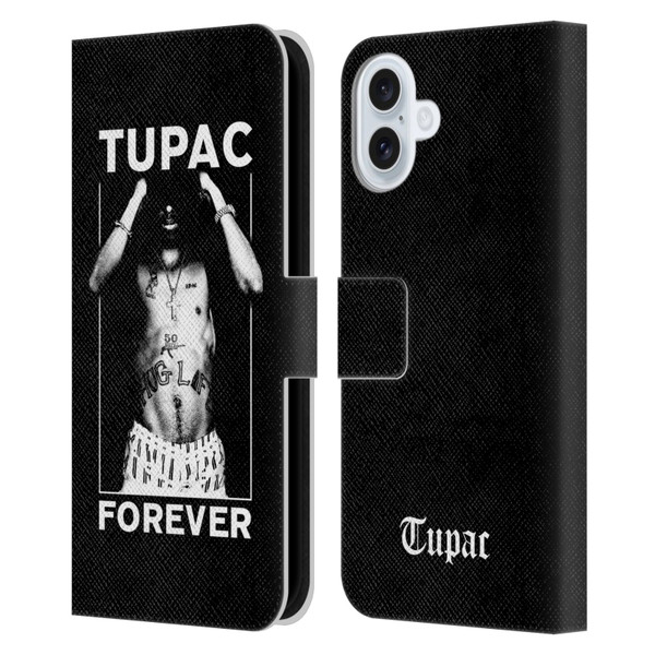 Tupac Shakur Key Art Forever Leather Book Wallet Case Cover For Apple iPhone 16 Plus
