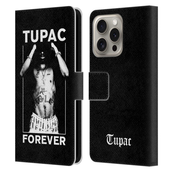 Tupac Shakur Key Art Forever Leather Book Wallet Case Cover For Apple iPhone 16 Pro